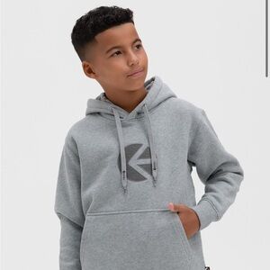 ETHIKA BOYS ICON DARK HEATHER DISTRESSED HOODIE SIZE LARGE (10-12)